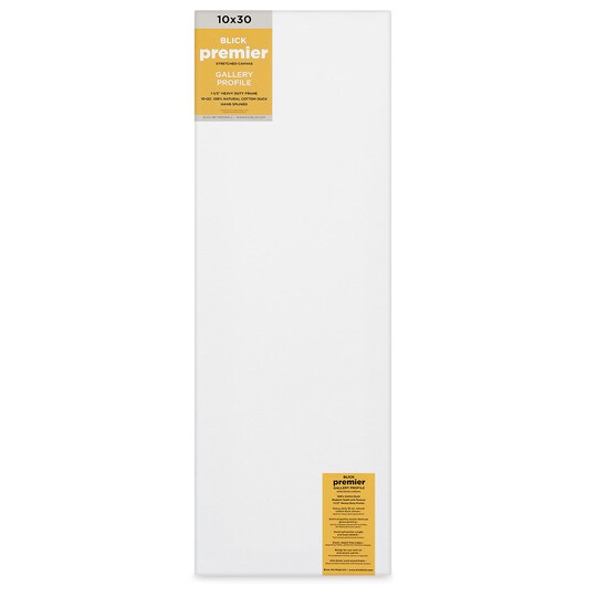Blick; Blick Premier Stretched Cotton Canvas - Gallery Profile, Splined, 10" x 30"; Category:Stretched Canvas; Image:1